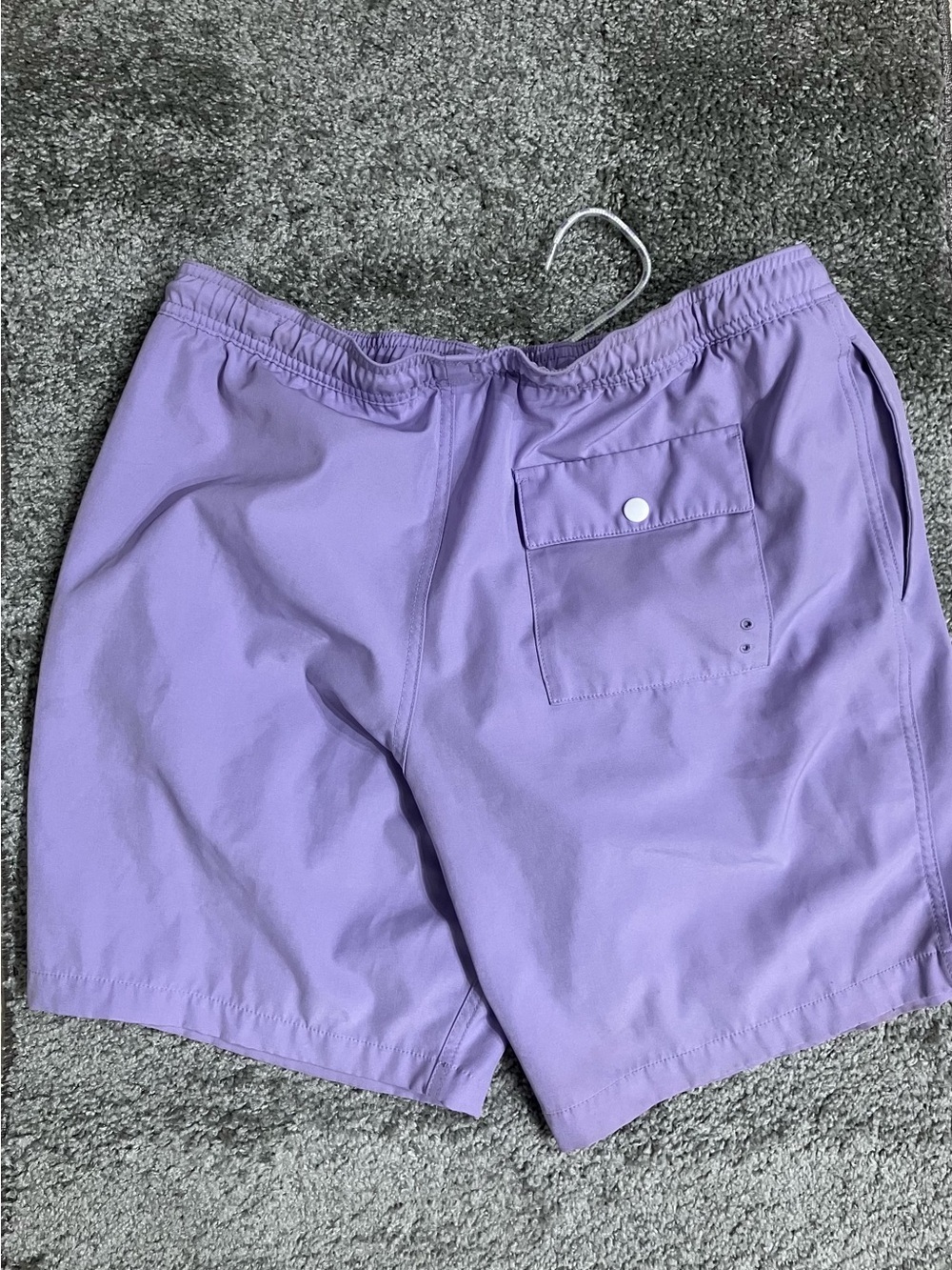 Lavender Drawstring Swim Shorts - Picture 2 of 3